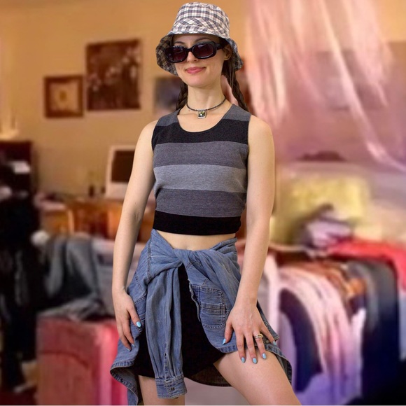 Vintage 90s grunge denim button up shirt - Picture 11 of 15